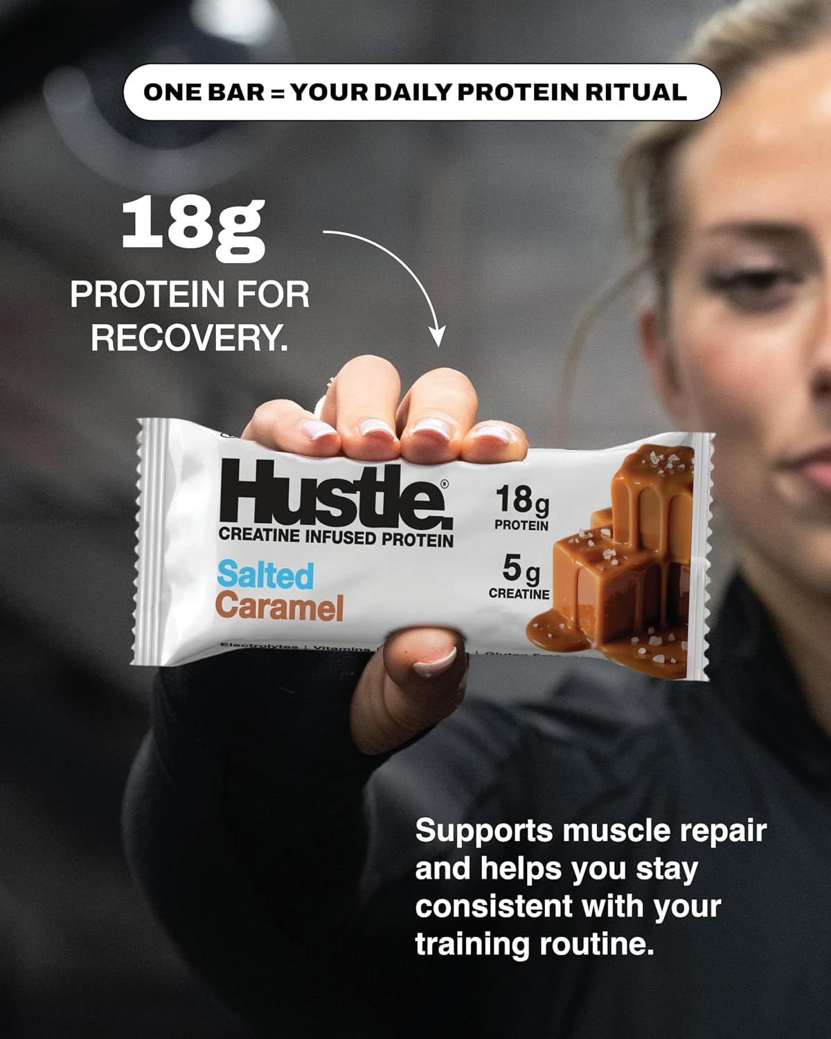 Hustle Creatine Infused Protein Bars 75g - Pack of 12