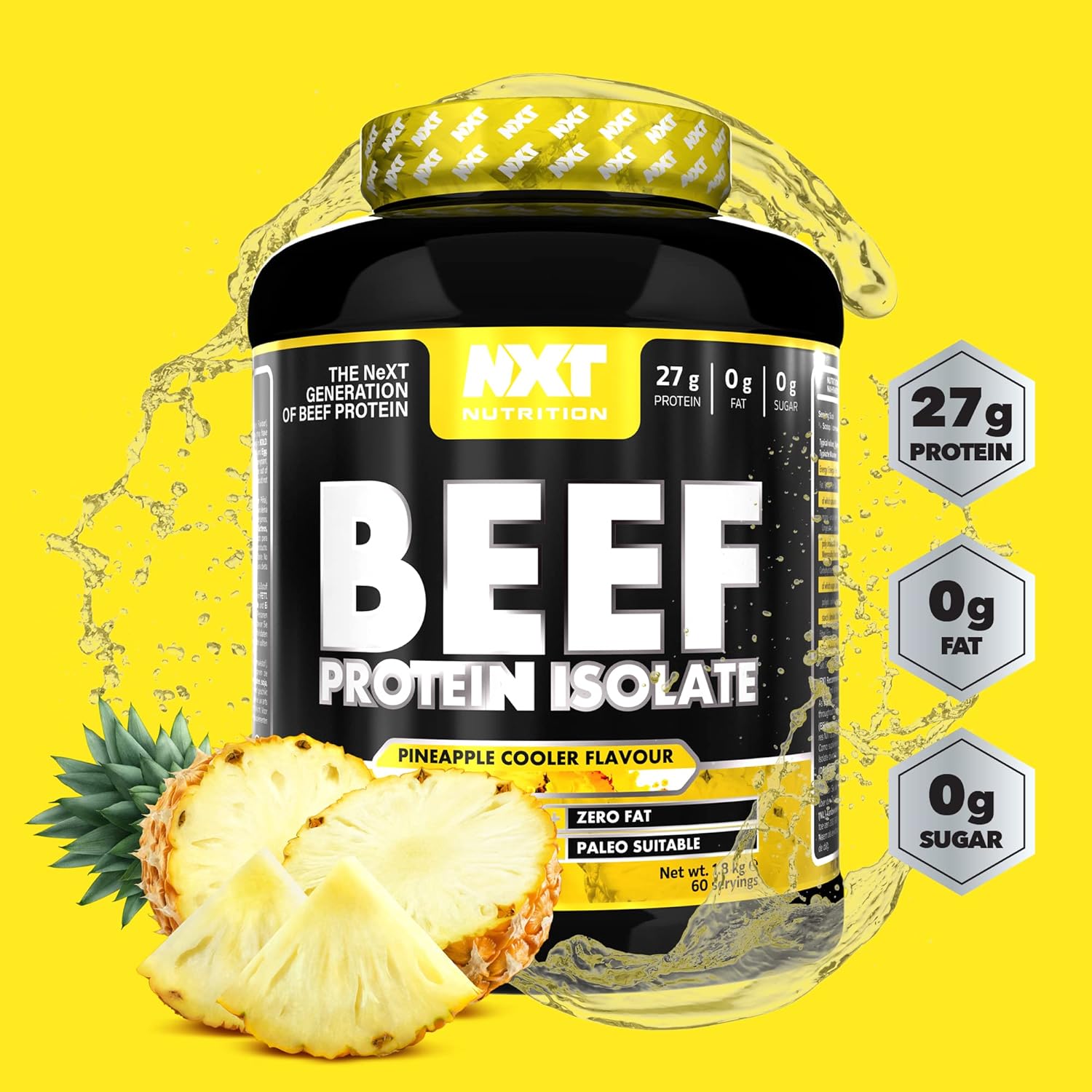 NXT Nutrition Beef Protein Isolate Powder 60 serving 1.8kg