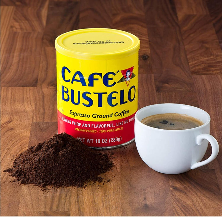 Cafe Bustelo Dark Roast Espresso Coffee, 10oz Can