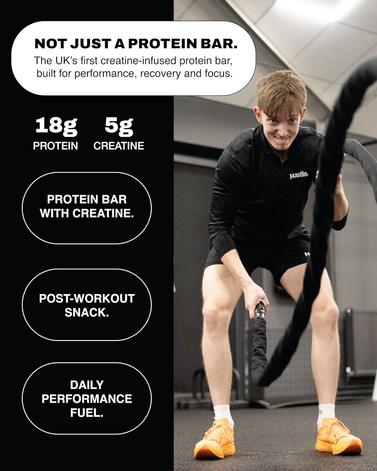 Hustle Creatine Infused Protein Bars 75g - Pack of 12