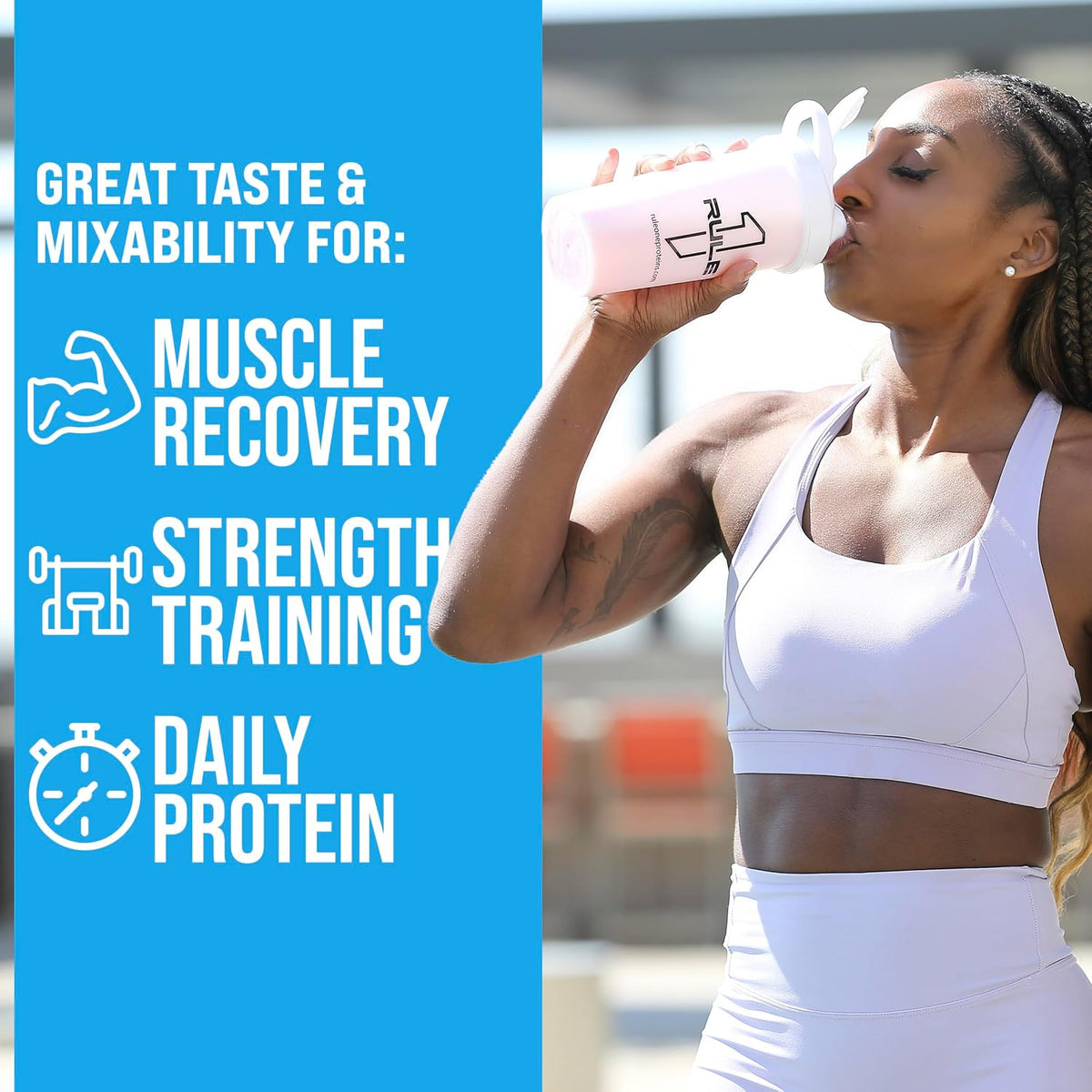 Rule 1 Whey Protein Powder 5lb - Chocolate Fudge