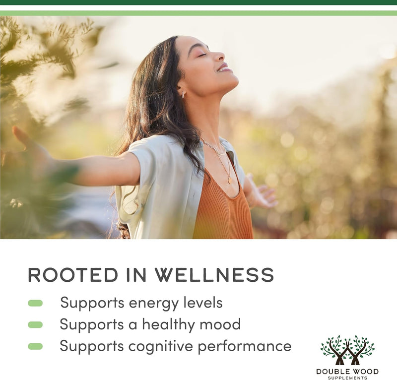 Double Wood Supplements Rhodiola Rosea 500mg - 120 Vegan Capsules