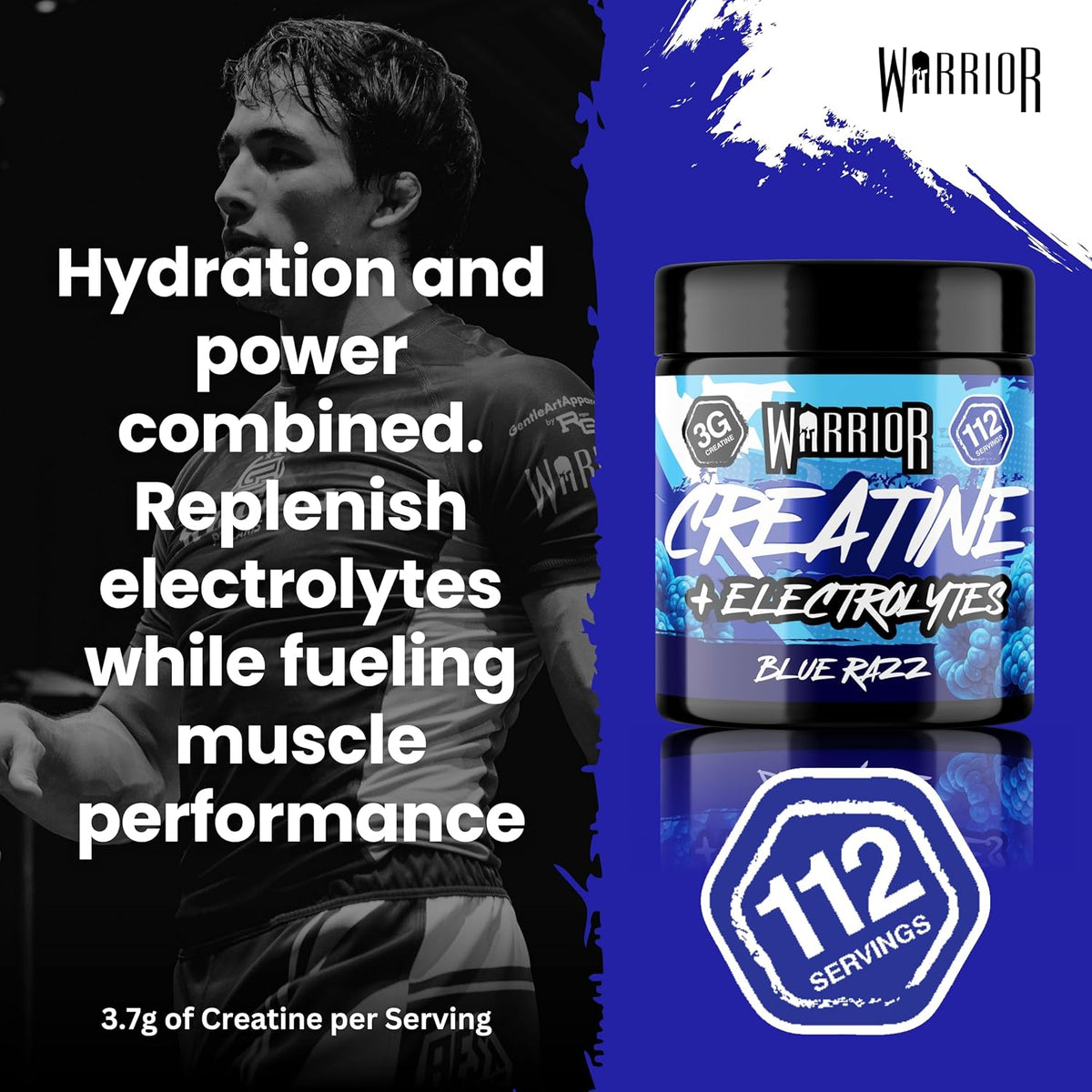 Warrior Creatine + Electrolytes Hydration Drink Mix - 360g