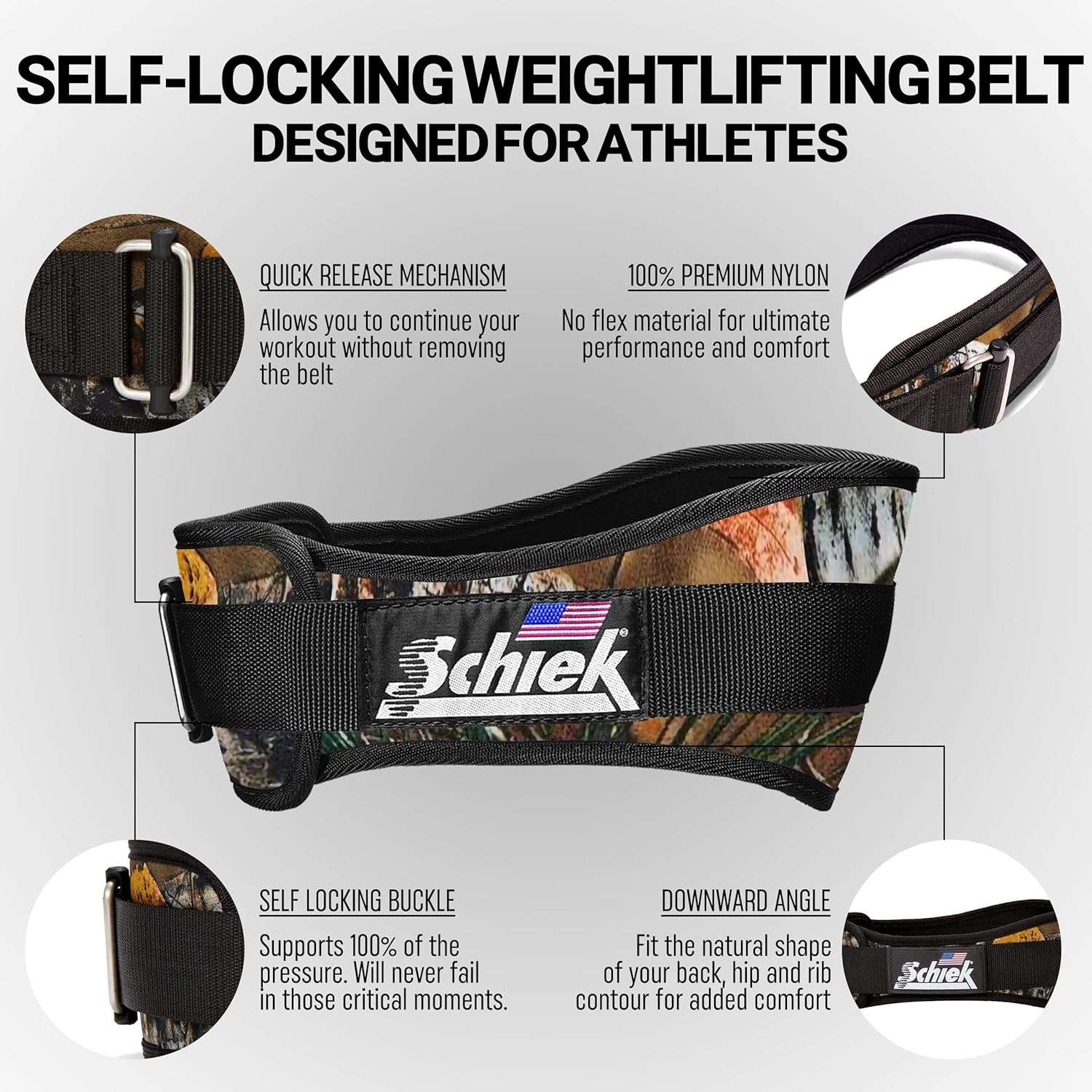 Schiek Model 2004 Nylon Lifting Belt - Large