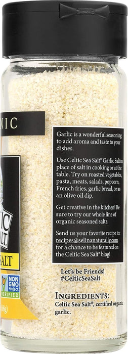 Celtic Sea Salt Organic Garlic Salt 2.4oz 68g