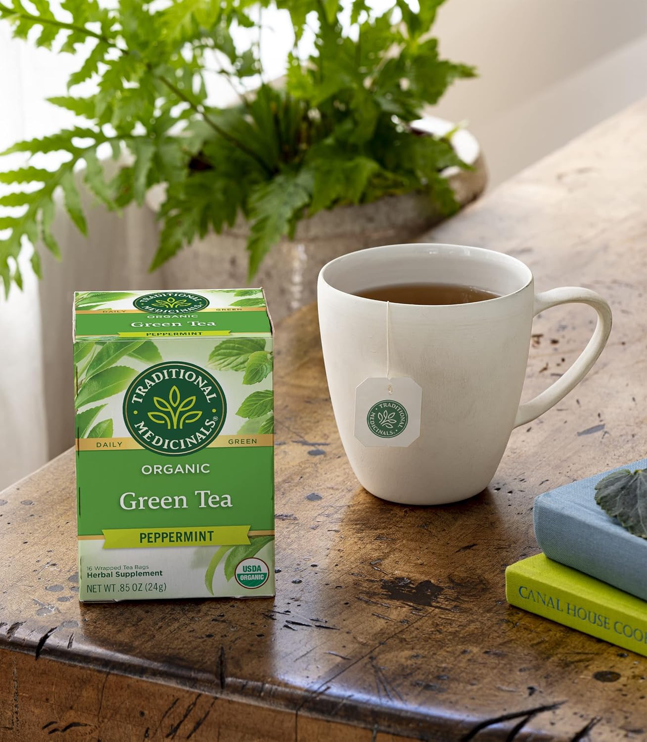 Traditional Medicinals Organic Green Tea - 16 Tea Bags - Clearance Sale