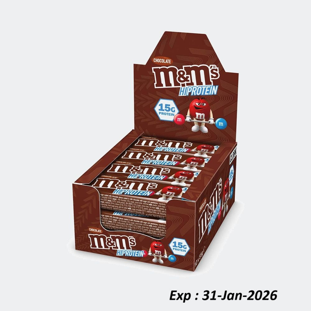 M&M's Hi-Protein Bar - Pack of 12