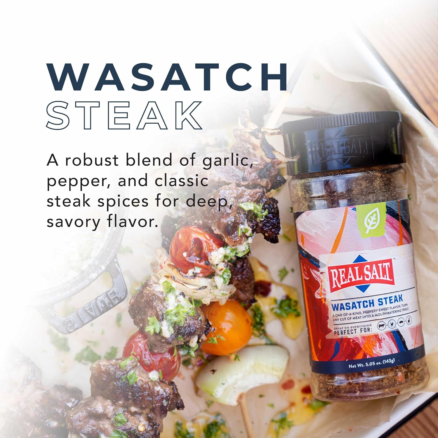 Redmond Real Salt - Wasatch Steak Seasoning Shaker 5.05 Oz