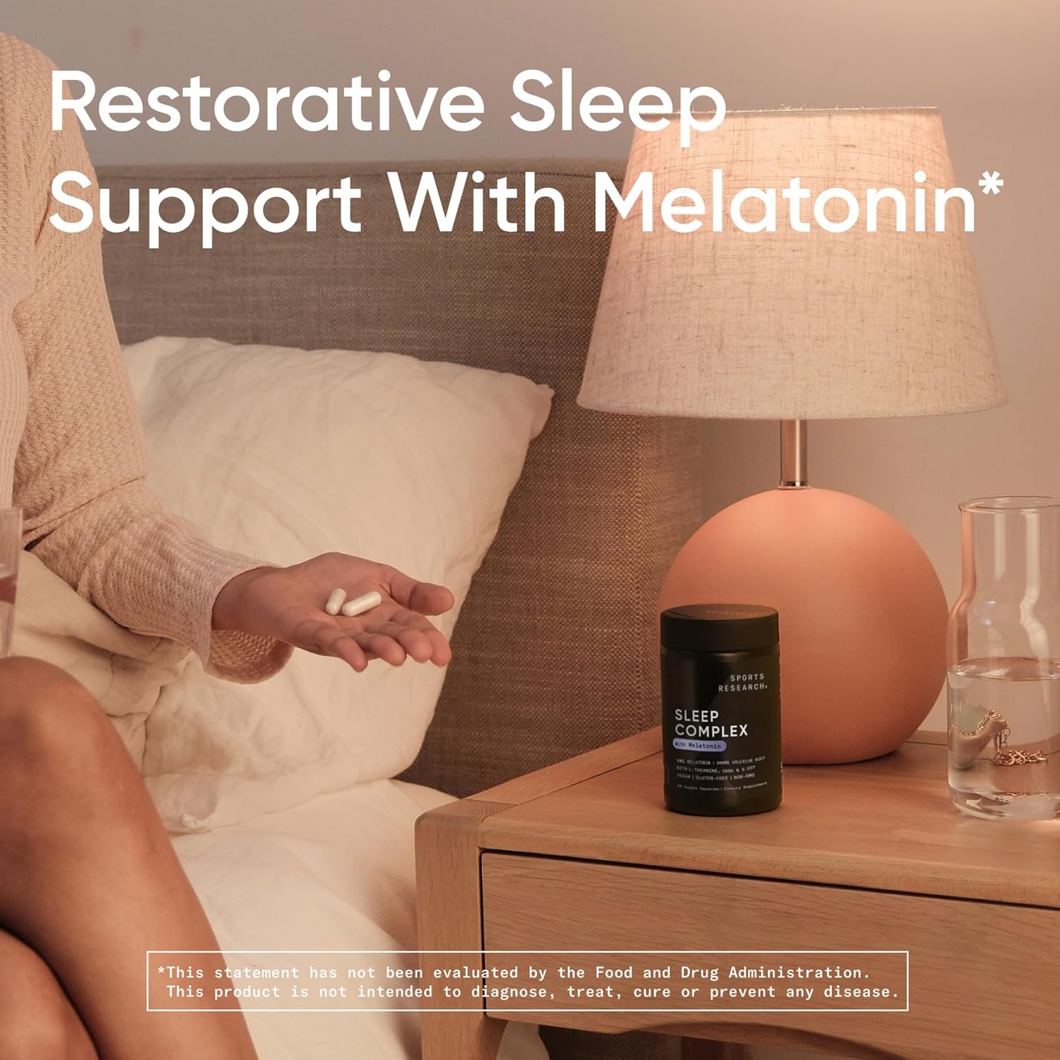Sports Research Sleep Complex with Melatonin 5mg - 60 Veggie Capsules