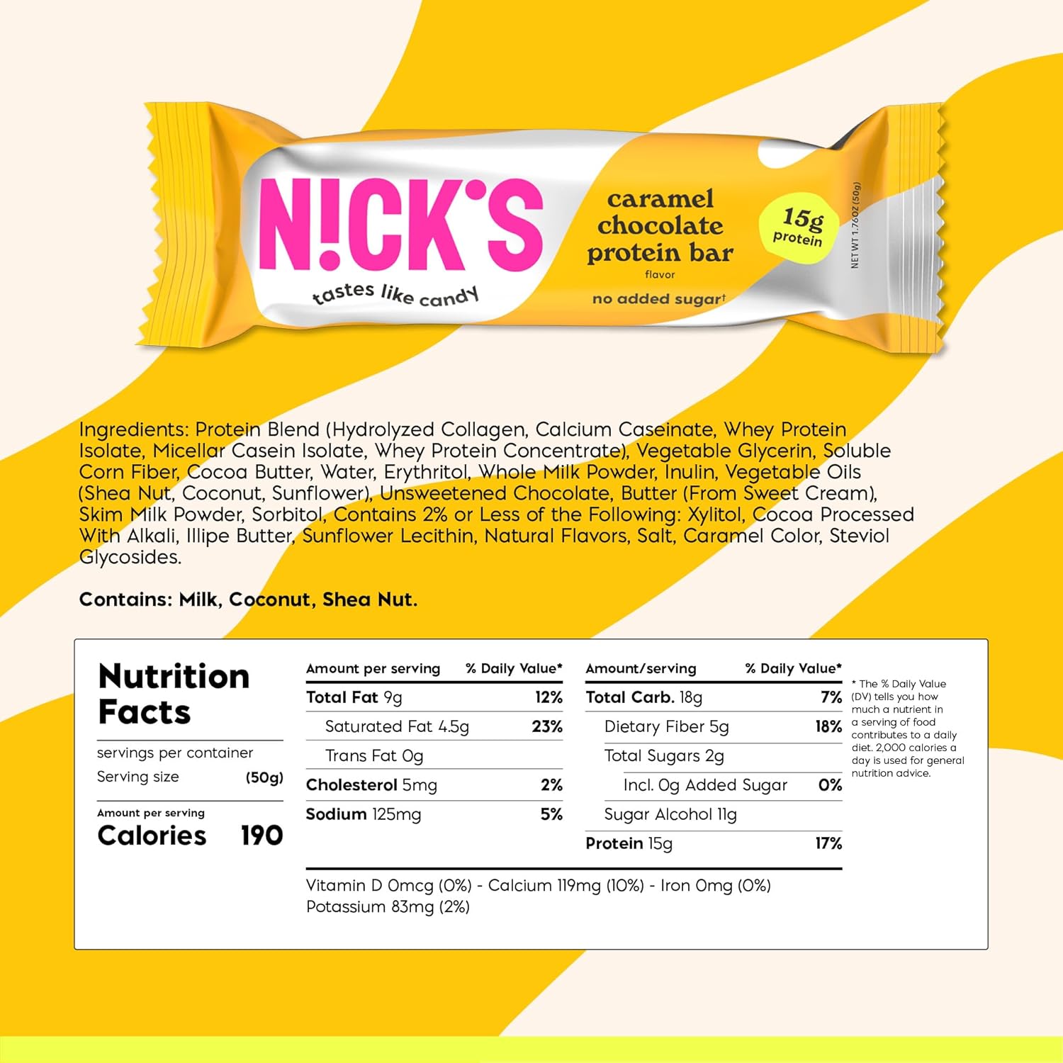 N!CK'S Protein Bar 50g - Pack of 12