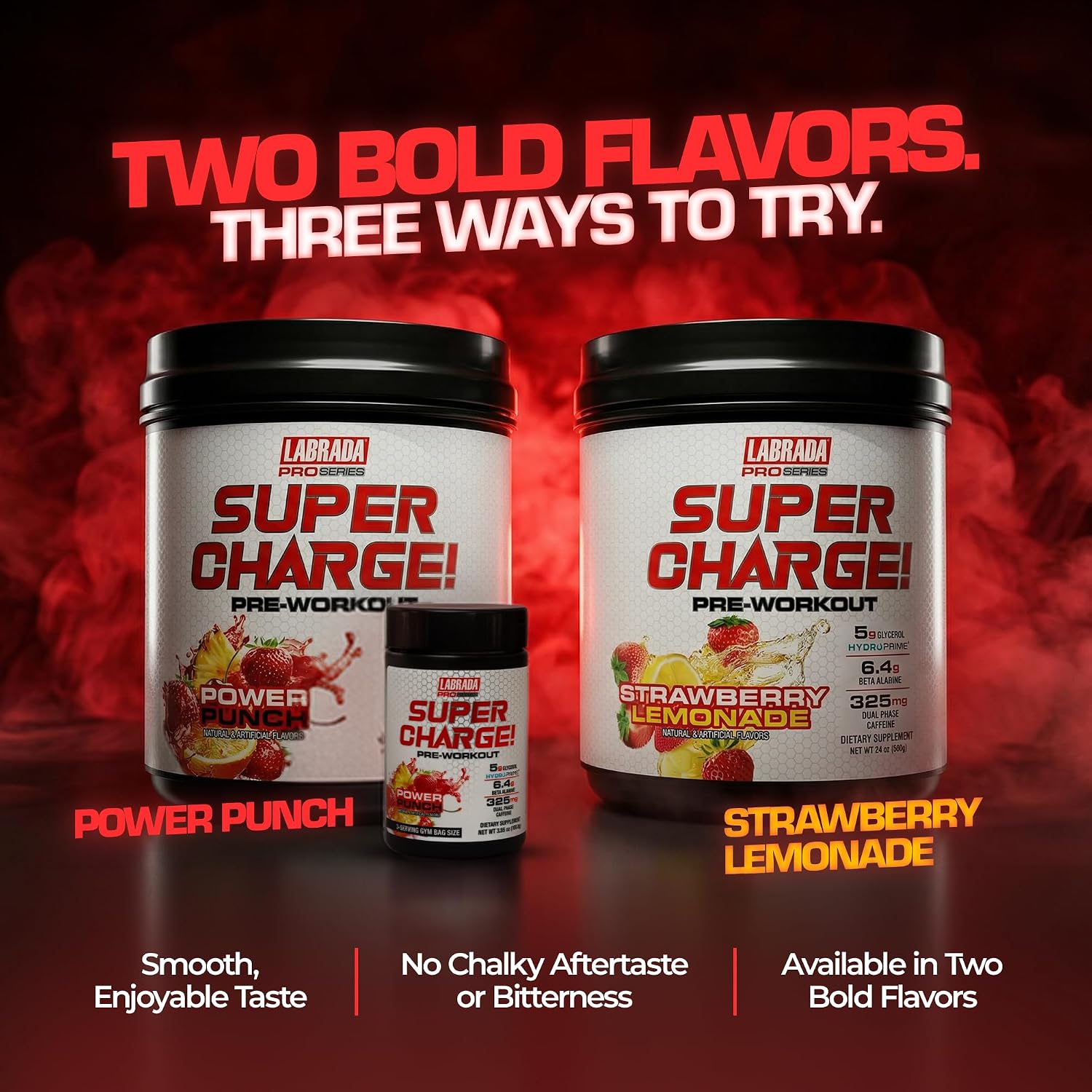 Labrada Pro Series Super Charge Pre-Workout Powder 680g - 20 servings