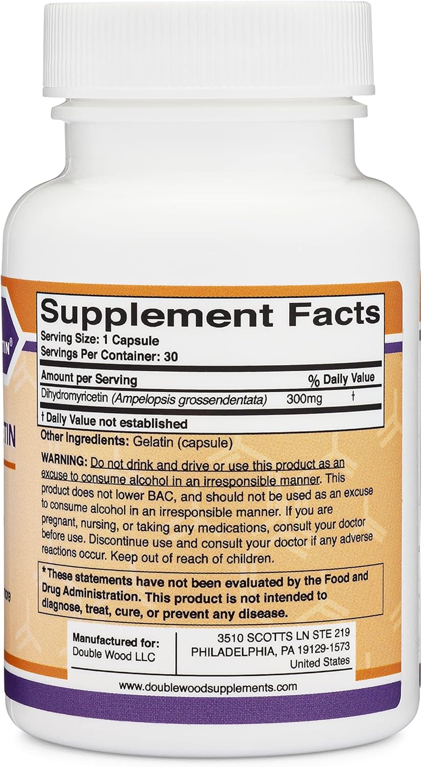 Double Wood Supplements Dihydromyricetin 300mg