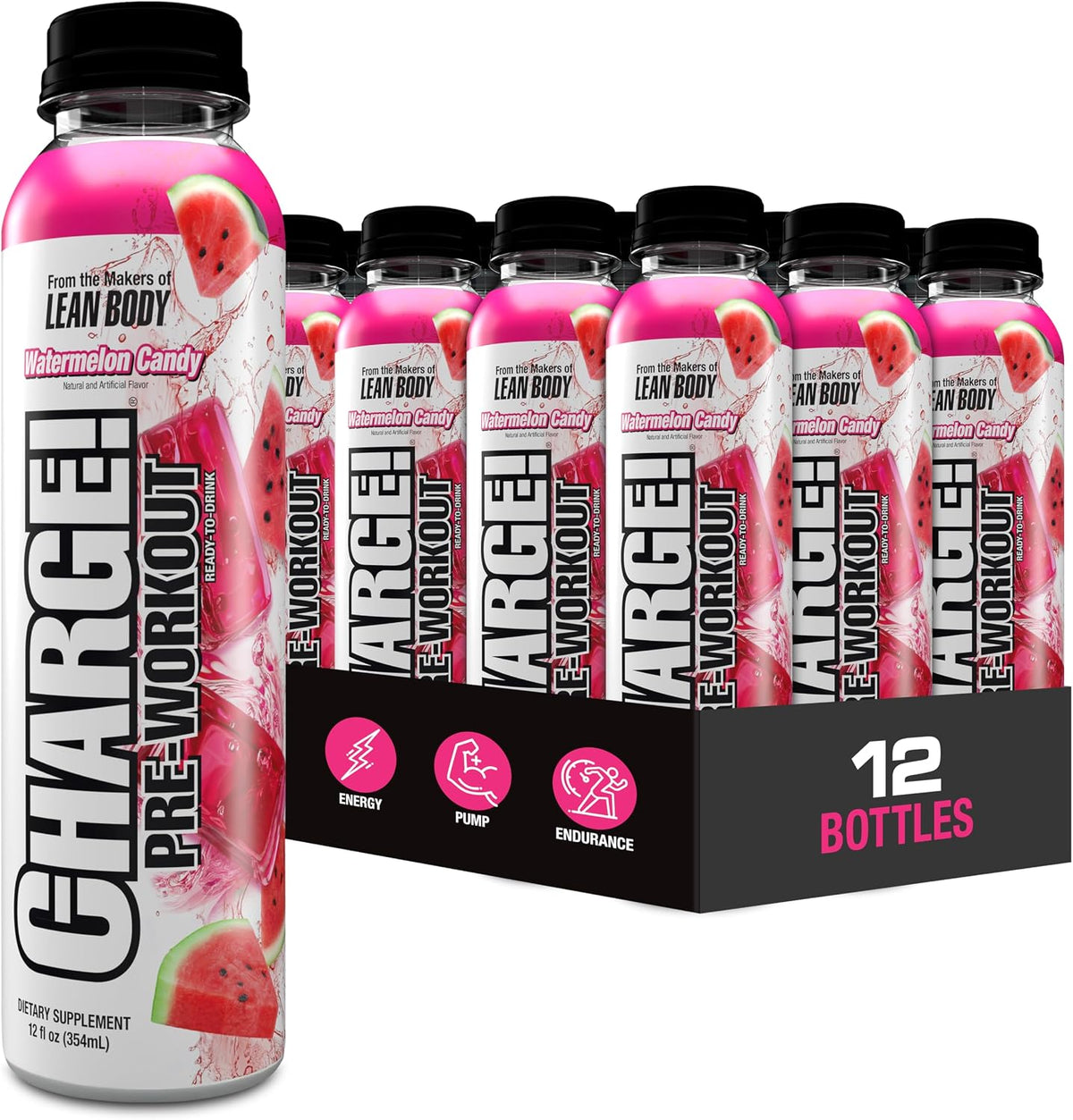 Labrada Charge Pre-Workout Energy Drink 12oz - Pack of 12