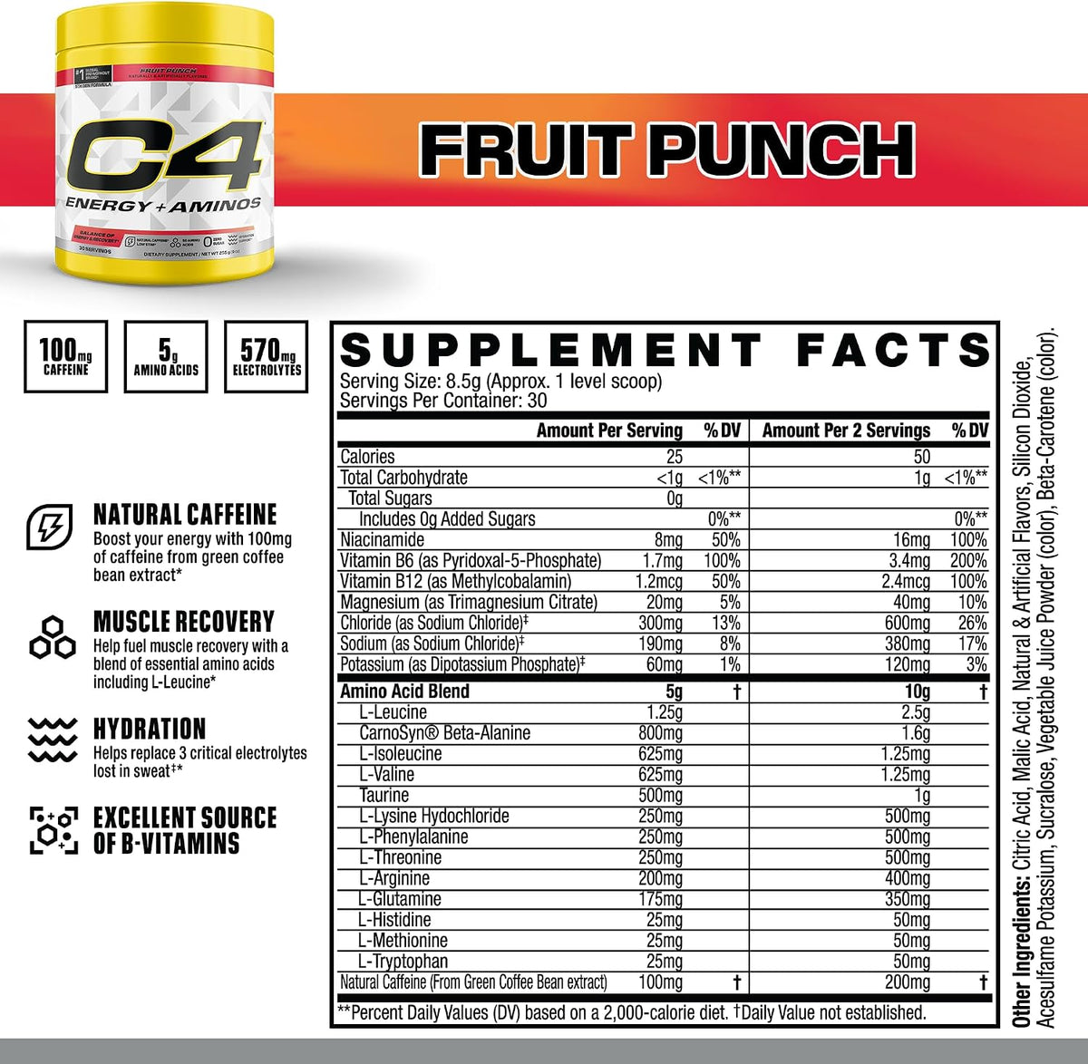 Cellucor C4 Energy + Aminos 30 serving