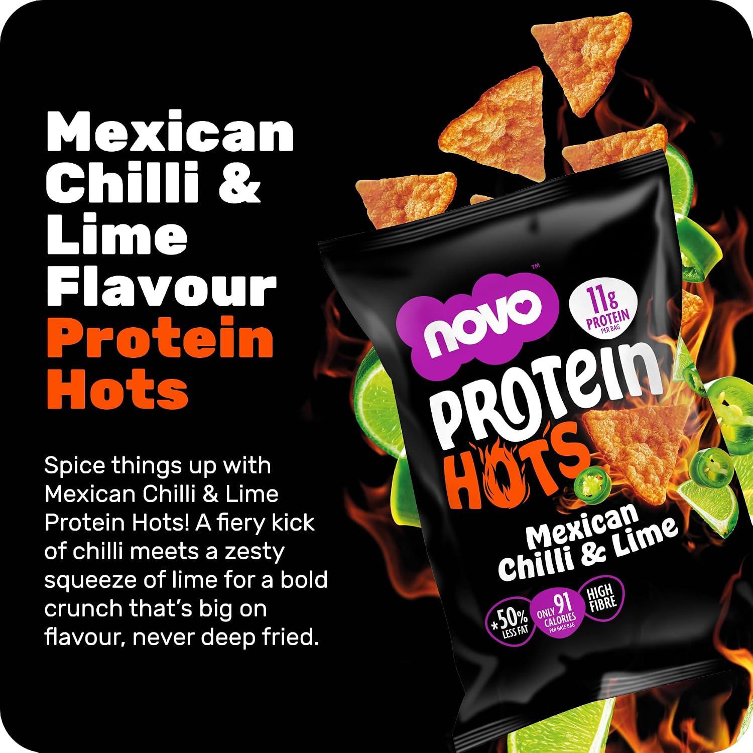 Novo Nutrition Protein Hots 45g - Pack of 6