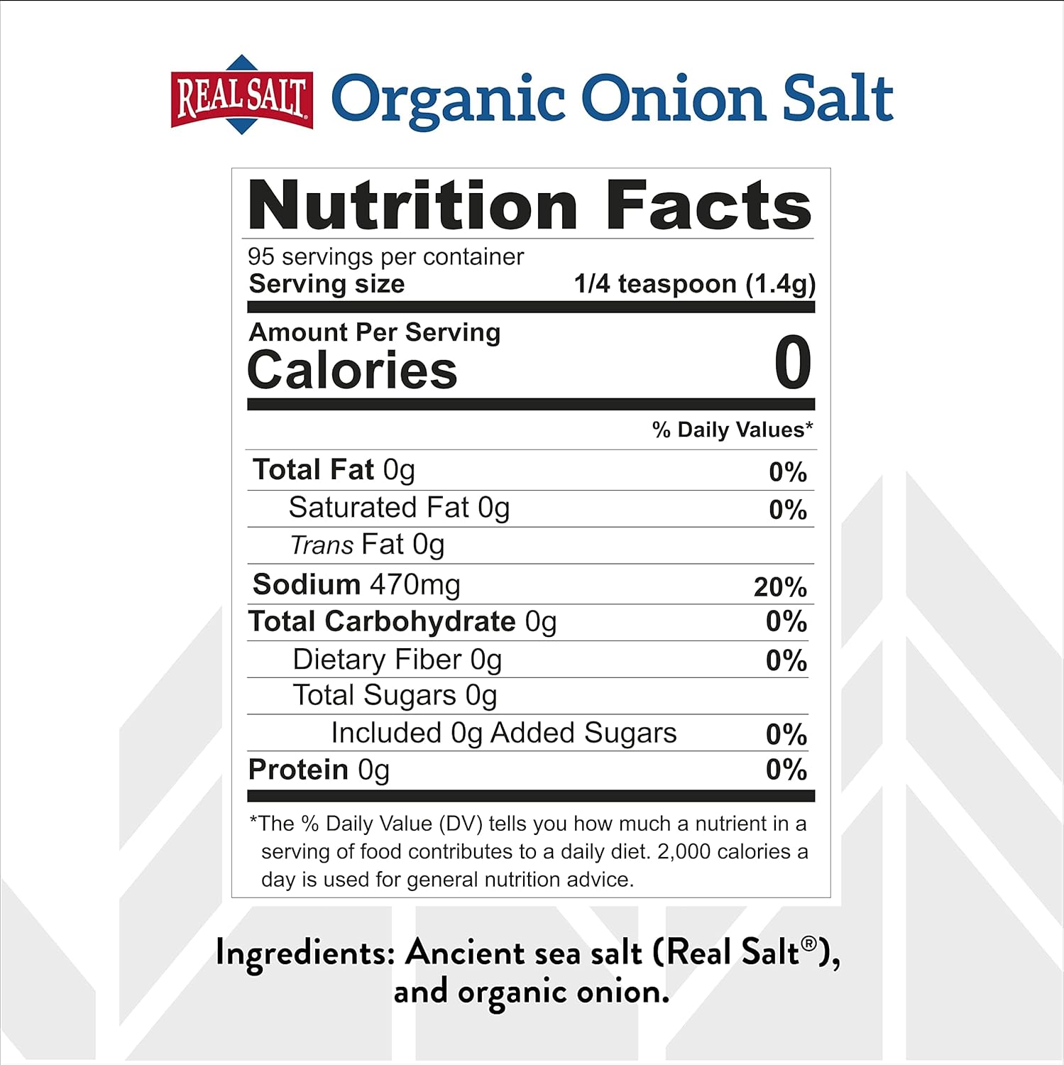Redmond Real Salt - Organic Onion Salt Shaker 4.75 Oz