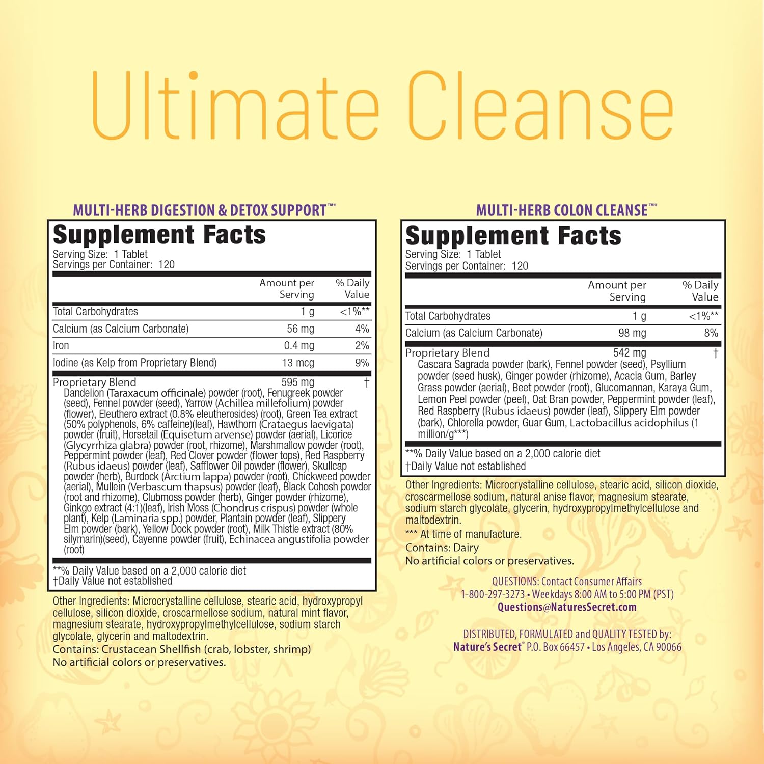 Nature's Secret Ultimate Cleanse - 240 Tablets