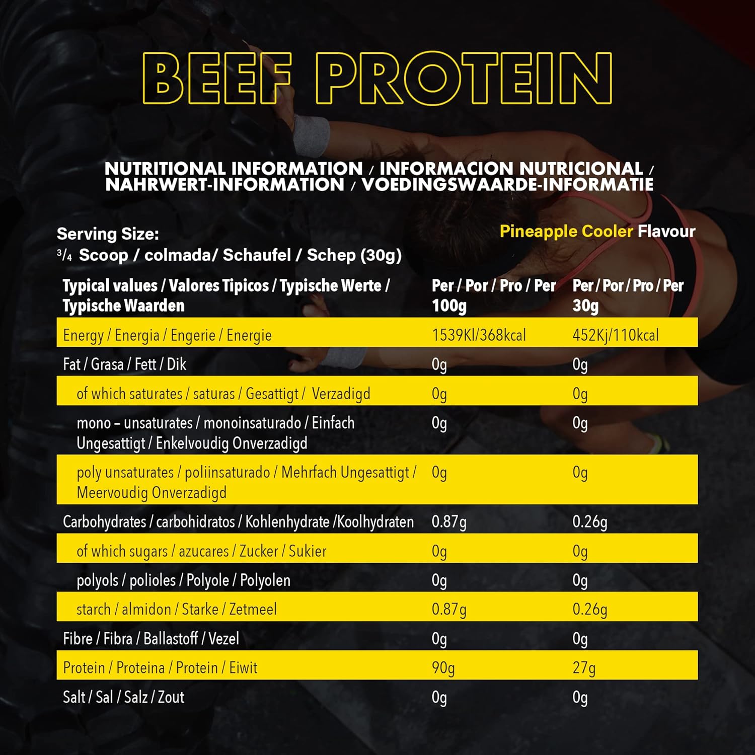 NXT Nutrition Beef Protein Isolate Powder 60 serving 1.8kg