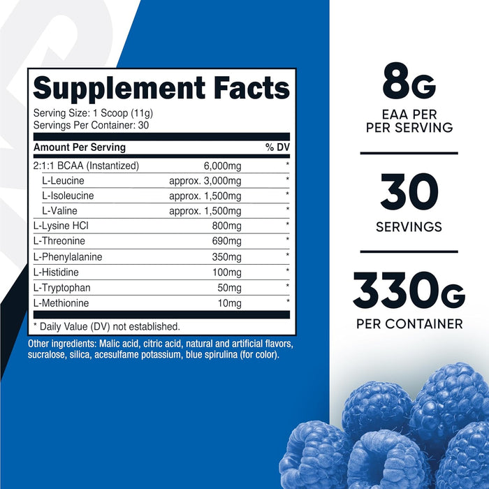 Nutricost EAA Powder 30 Servings - Essential Amino Acids - Non-GMO, Gluten Free, Vegetarian Friendly