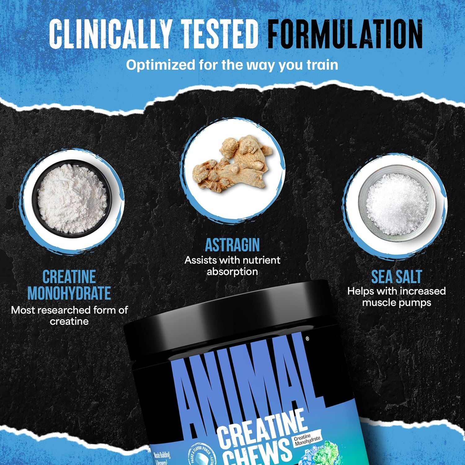 Universal Nutrition Animal Creatine Chews - 120 Chewable Tablets