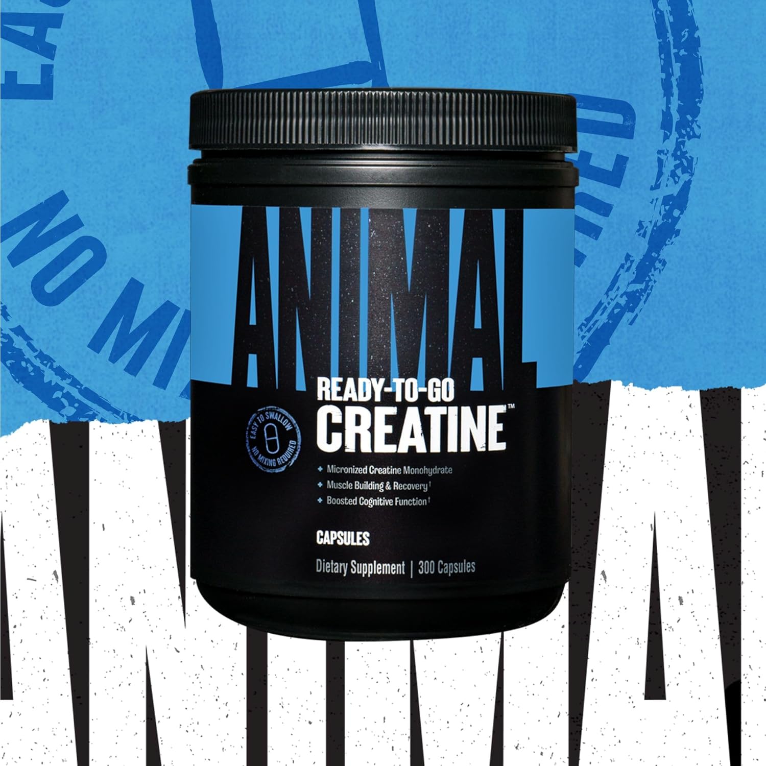 Universal Nutrition Animal Micronized Creatine Monohydrate Capsules, 300 Caps