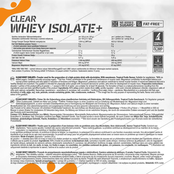 Olimp Clear Whey Protein Isolate 350g