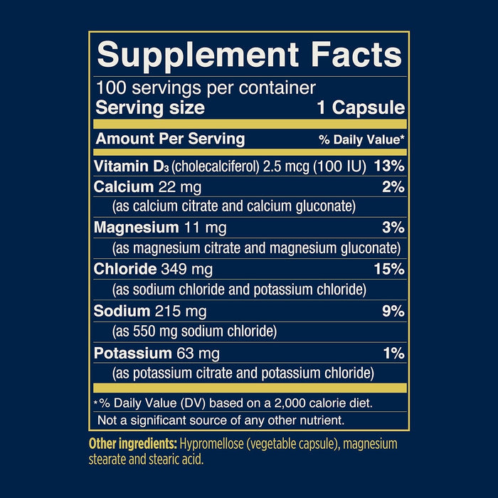 Salt Stick Electrolyte Capsules, 100 Caps