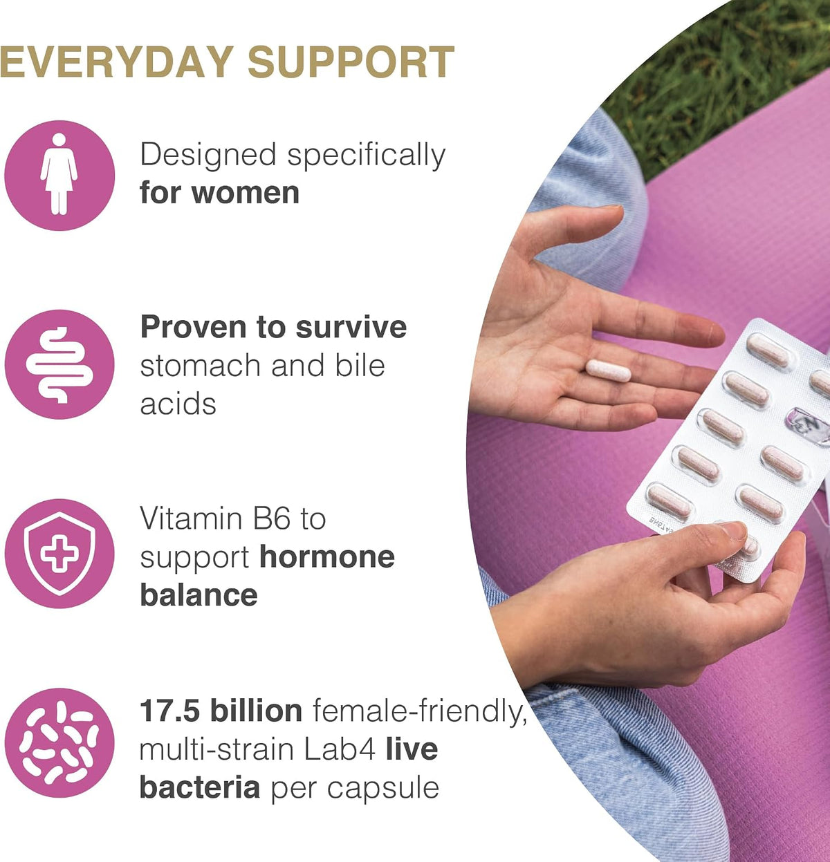 Pro-Ven Biotics for Women 17.5 Billion Friendly Bacteria - 30 Capsules