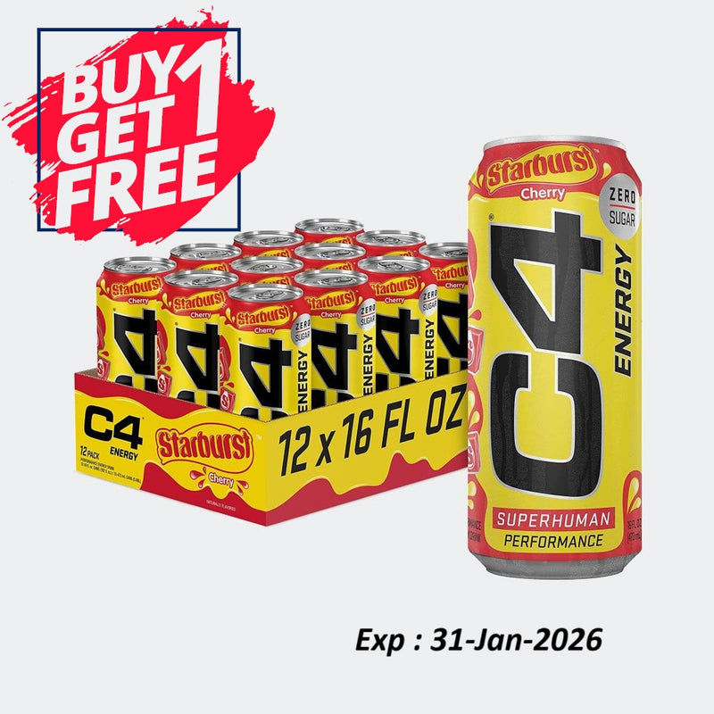 Cellucor C4 Carbonated Zero Sugar Pre Workout Energy Drink 16 Fl oz - Pack of 12