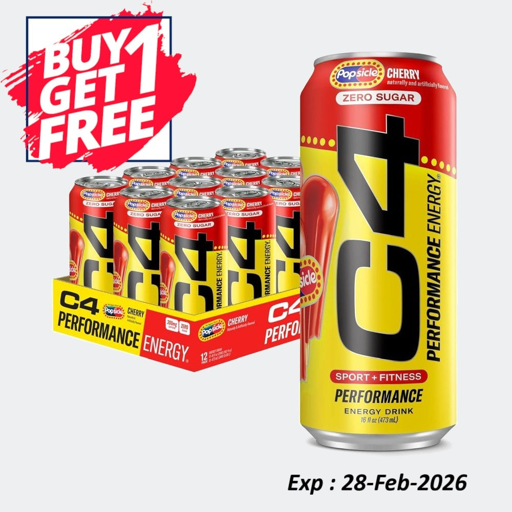 Cellucor C4 Carbonated Zero Sugar Pre Workout Energy Drink 16 Fl oz - Pack of 12