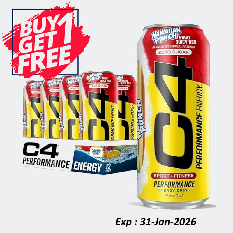 Cellucor C4 Carbonated Zero Sugar Pre Workout Energy Drink 16 Fl oz - Pack of 12