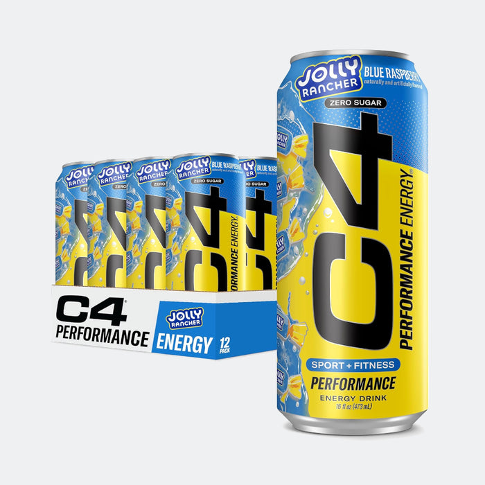 Cellucor C4 Carbonated Zero Sugar Pre Workout Energy Drink 16 Fl oz, Pack of 12