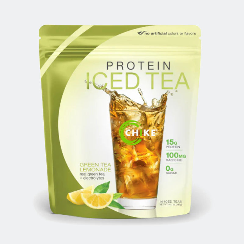 Chike High Protein Iced Tea 20g Protein, 14 Servings, Green Tea Lemonade