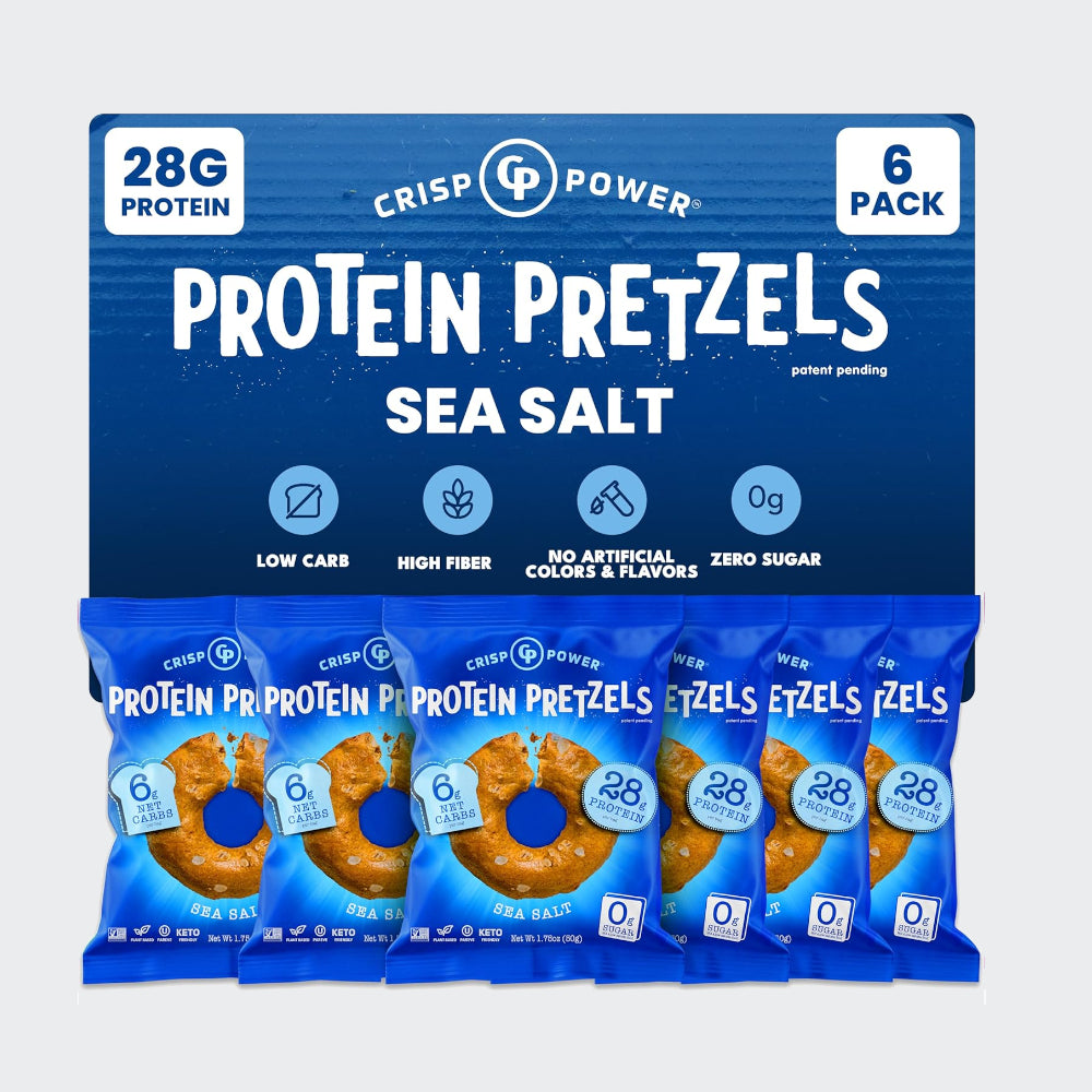 Crisp Power Protein Pretzels 50g - Pack of 6