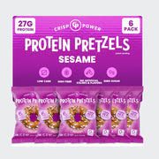 Crisp Power Protein Pretzels 50g - Pack of 6 - Clearance Sale