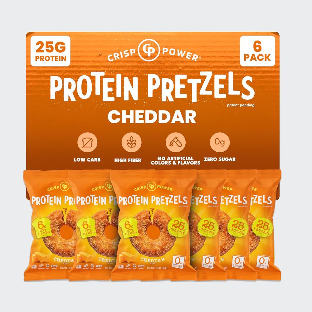 Crisp Power Protein Pretzels 50g - Pack of 6