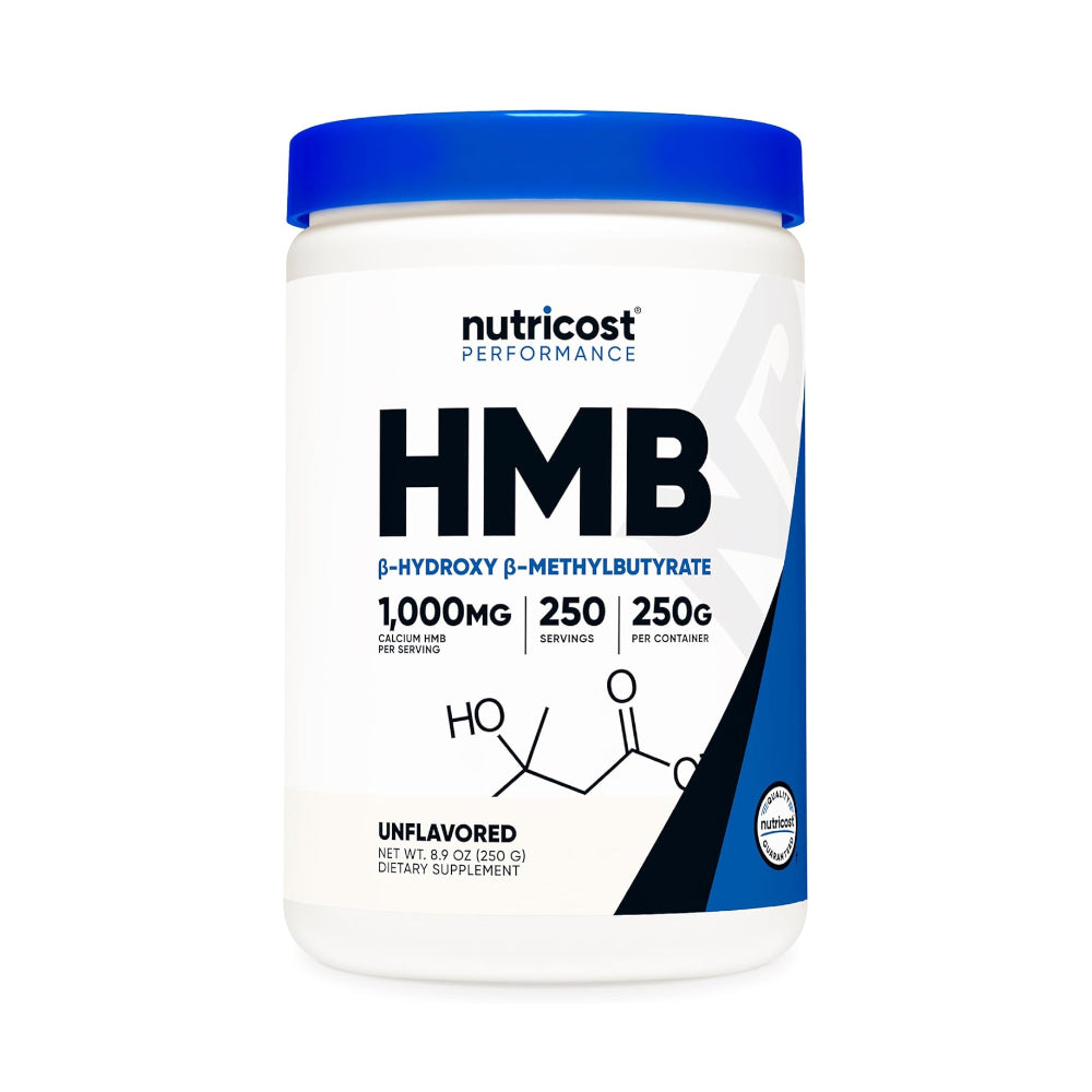 Nutricost HMB Powder (Beta-Hydroxy Beta-Methylbutyrate) 250g - Gluten Free & Non-GMO
