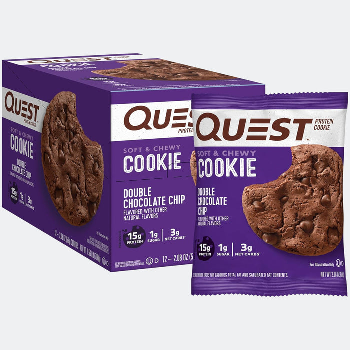 Quest Nutrition Protein Cookie 12 count, Soft and Chewy, 1g of sugar