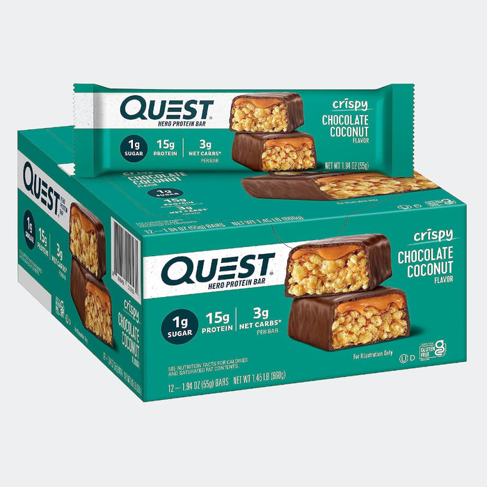 Quest Nutrition Hero Protein Bar (Pack of 12), Low Carb, Gluten Free