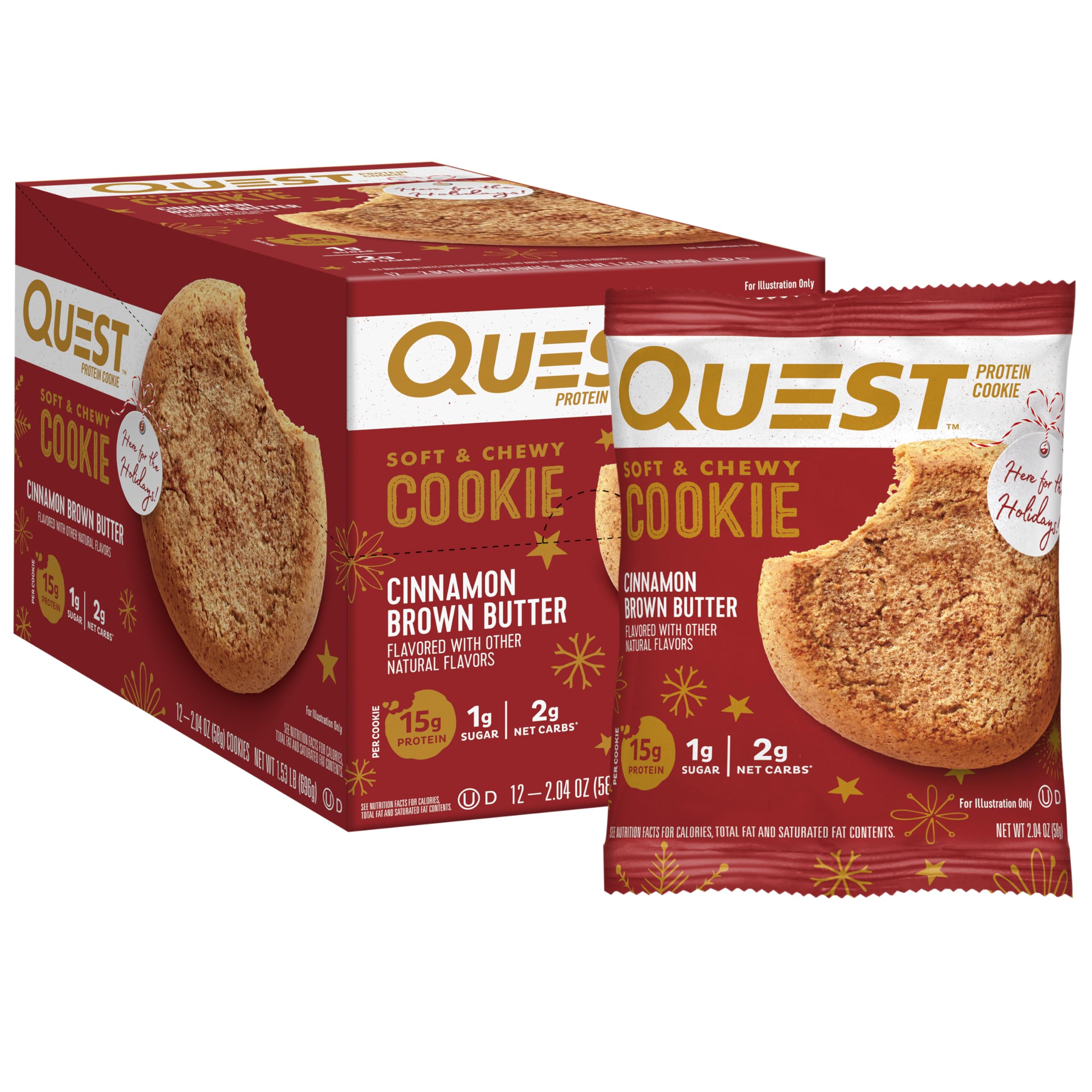 Quest Nutrition Protein Cookie - Pack of 12 - Clearance Sale