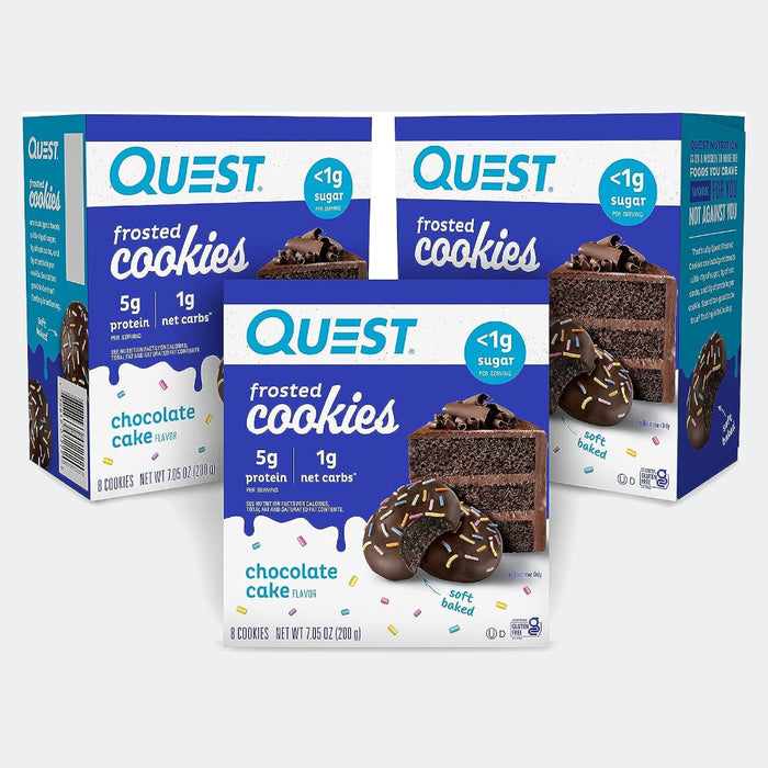 Quest Frosted Cookies 200g (Pack of 8)