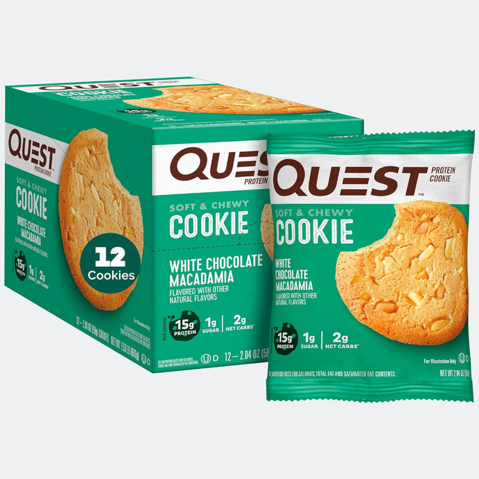 Quest Nutrition Protein Cookie 12 count, Soft and Chewy, 1g of sugar