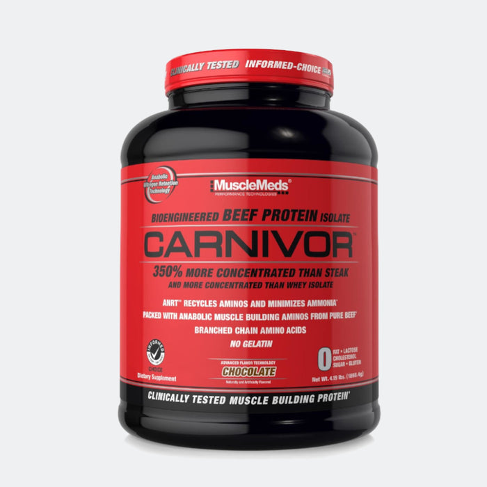 MuscleMeds Carnivor Beef Protein Isolate Powder, Loaded With 2.5g Creatine