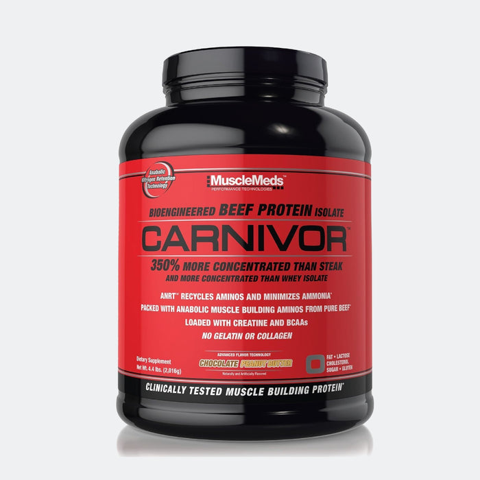 MuscleMeds Carnivor Beef Protein Isolate Powder, Loaded With 2.5g Creatine