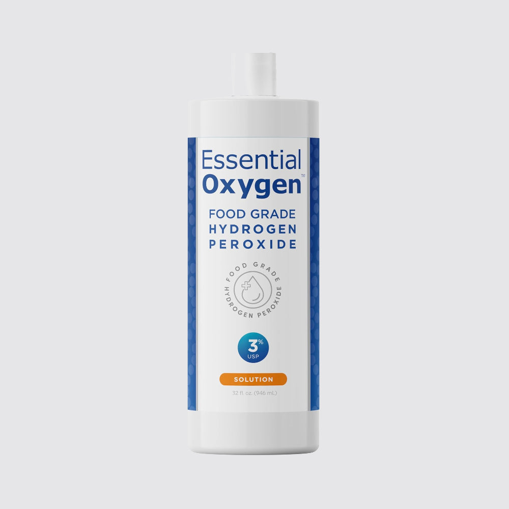 Essential Oxygen Food Grade Hydrogen Peroxide 3% Natural Cleaner