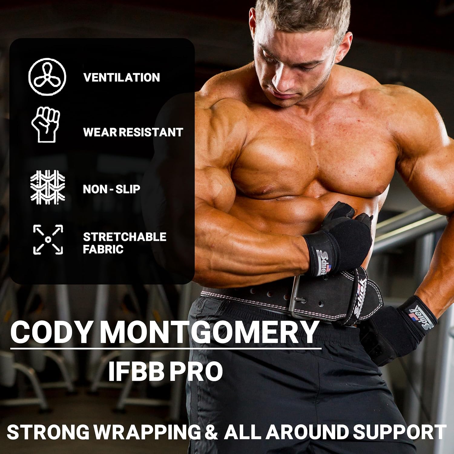 Schiek Model 540 Platinum Lifting Gloves With Wrist Support