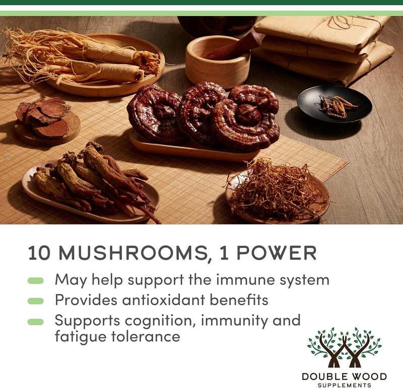 Double Wood Supplements Mushroom Max 1000mg - 120 Capsules