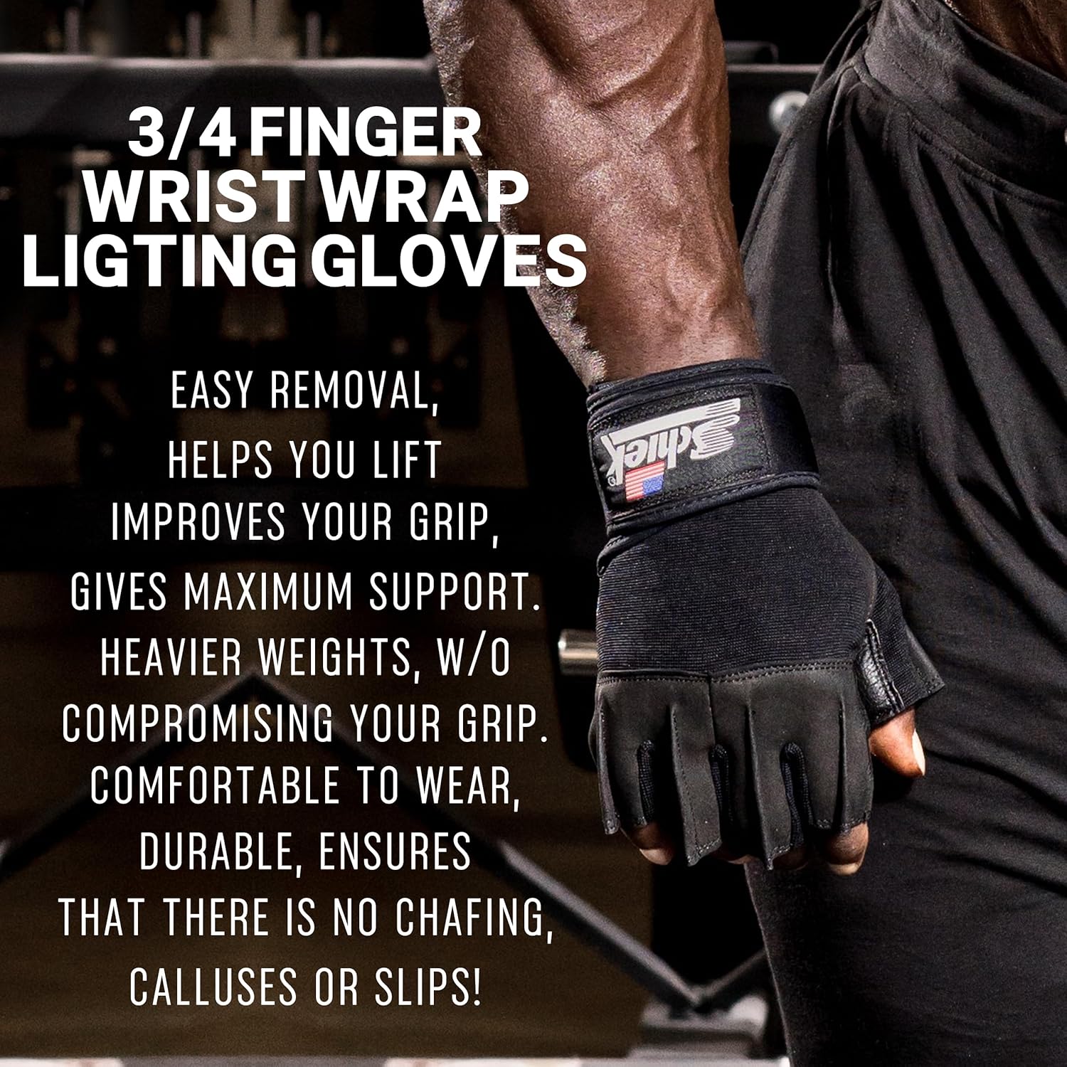 Schiek Model 540 Platinum Lifting Gloves With Wrist Support