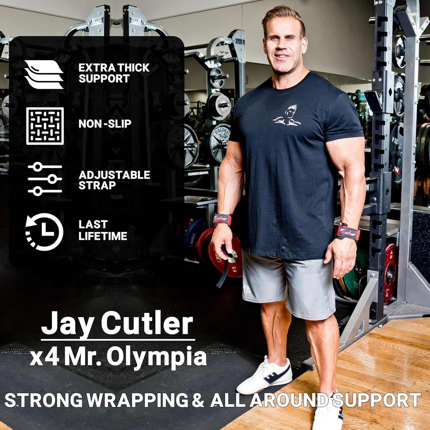 Schiek Model J-1000PLS Jay Cutler Signature Power Lifting Straps