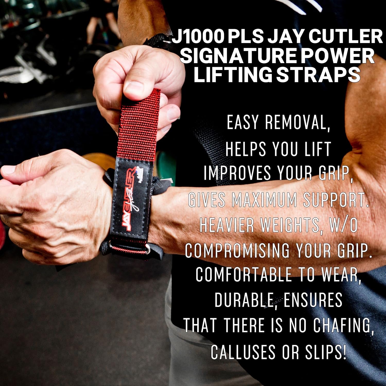 Schiek Model J-1000PLS Jay Cutler Signature Power Lifting Straps